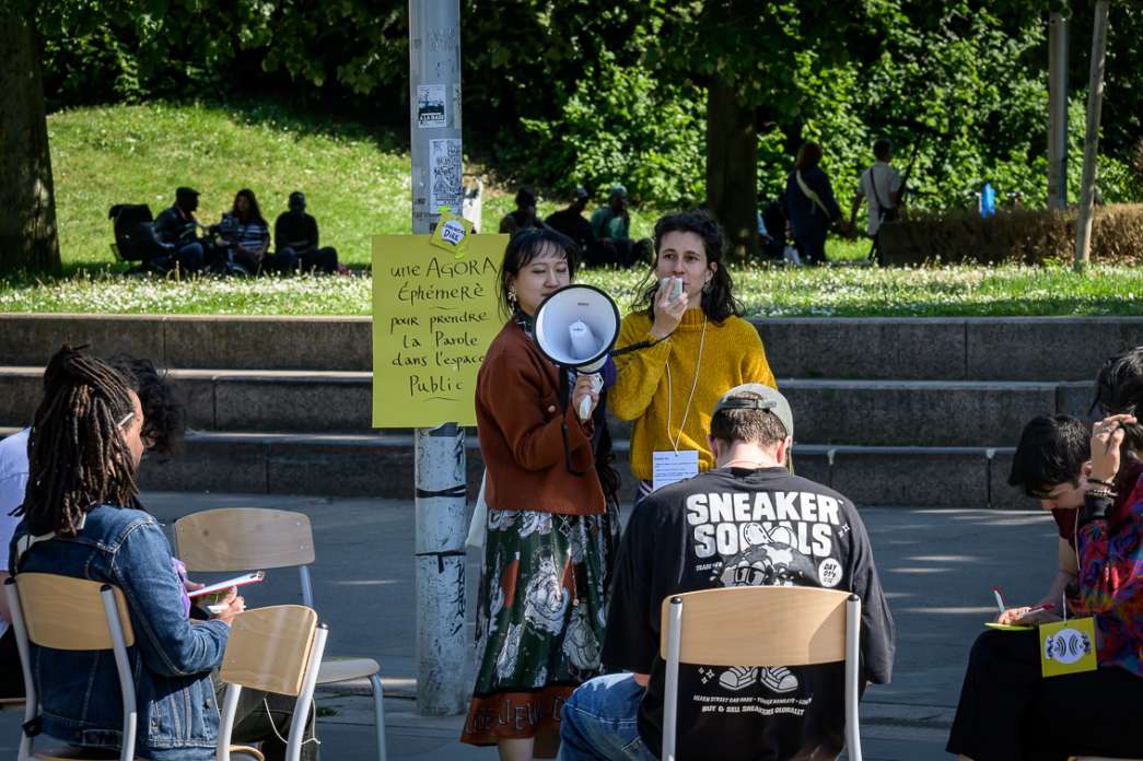 Alicia Jeannin, Comment dire&hellip;Une agora &eacute;ph&eacute;m&egrave;re. INACT Festival des Arts Mutants 2025, Amalgame.