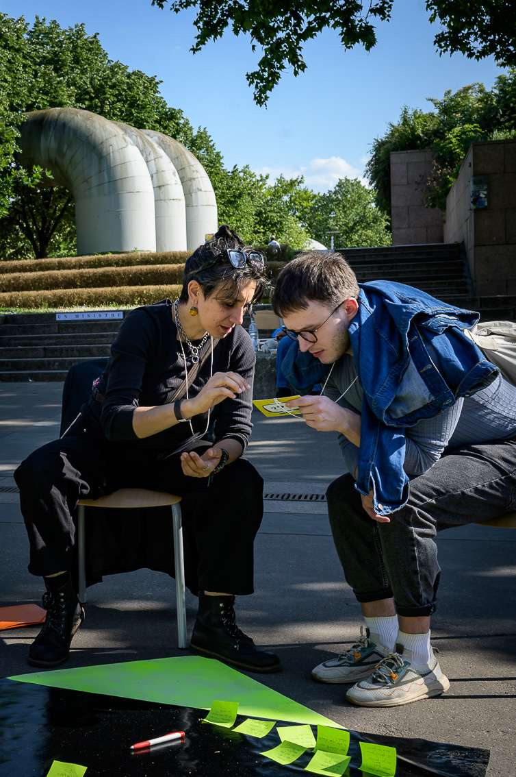 Alicia Jeannin, Comment dire&hellip;Une agora &eacute;ph&eacute;m&egrave;re. INACT Festival des Arts Mutants 2025, Amalgame.