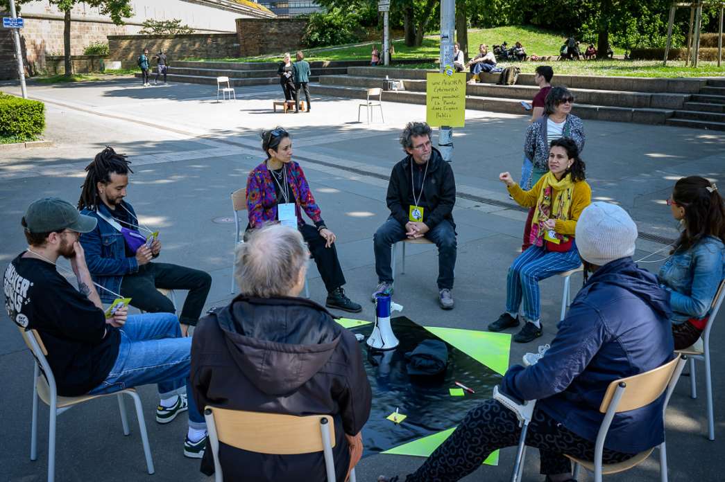 Alicia Jeannin, Comment dire&hellip;Une agora &eacute;ph&eacute;m&egrave;re. INACT Festival des Arts Mutants 2025, Amalgame.