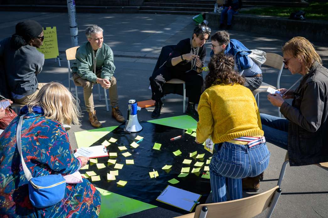 Alicia Jeannin, Comment dire&hellip;Une agora &eacute;ph&eacute;m&egrave;re. INACT Festival des Arts Mutants 2025, Amalgame.