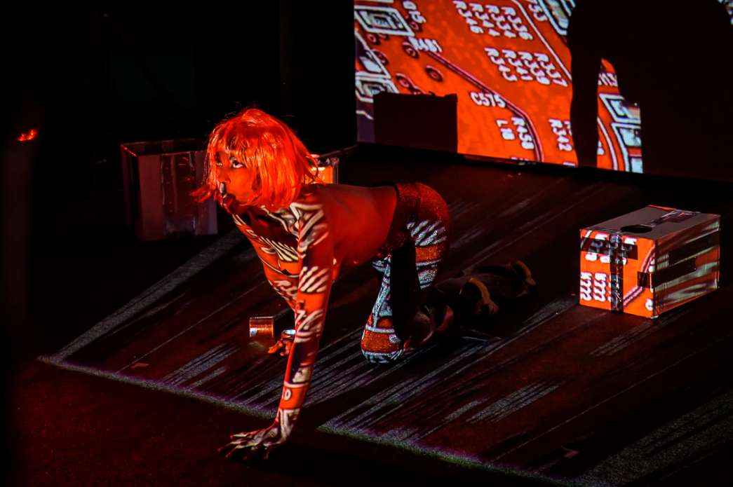 C&eacute;cile F. DABO, Cyborg Butoh. INACT Festival des Arts Mutants 2025, Amalgame.