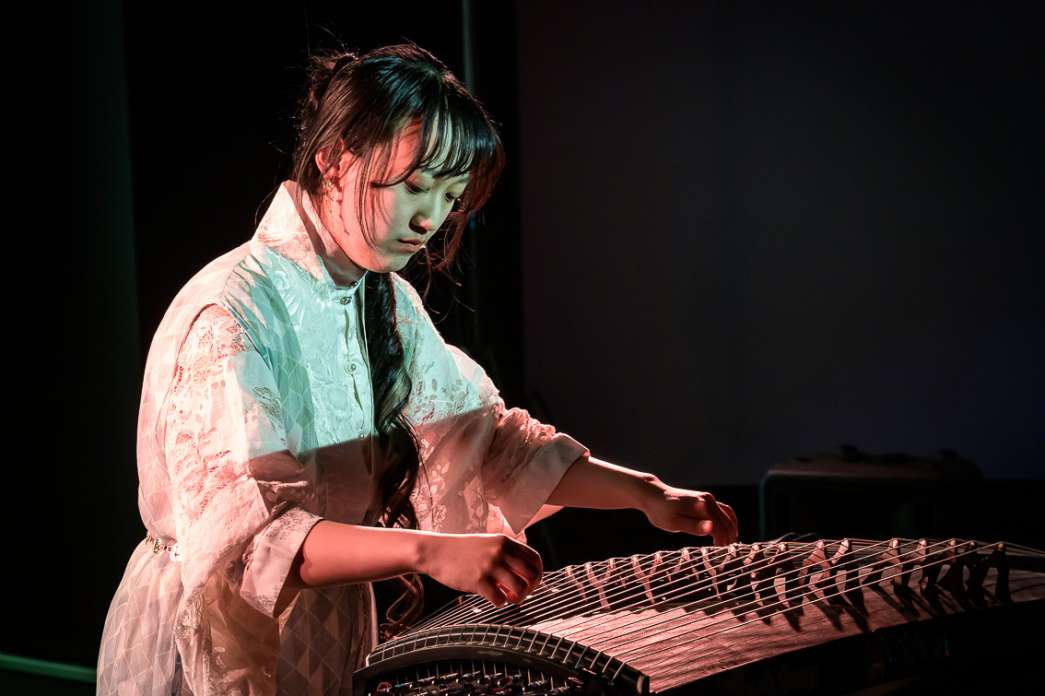 Yellow Wasabi, Goldfish robot in bamboo sea. INACT Festival des Arts Mutants 2025, Amalgame.