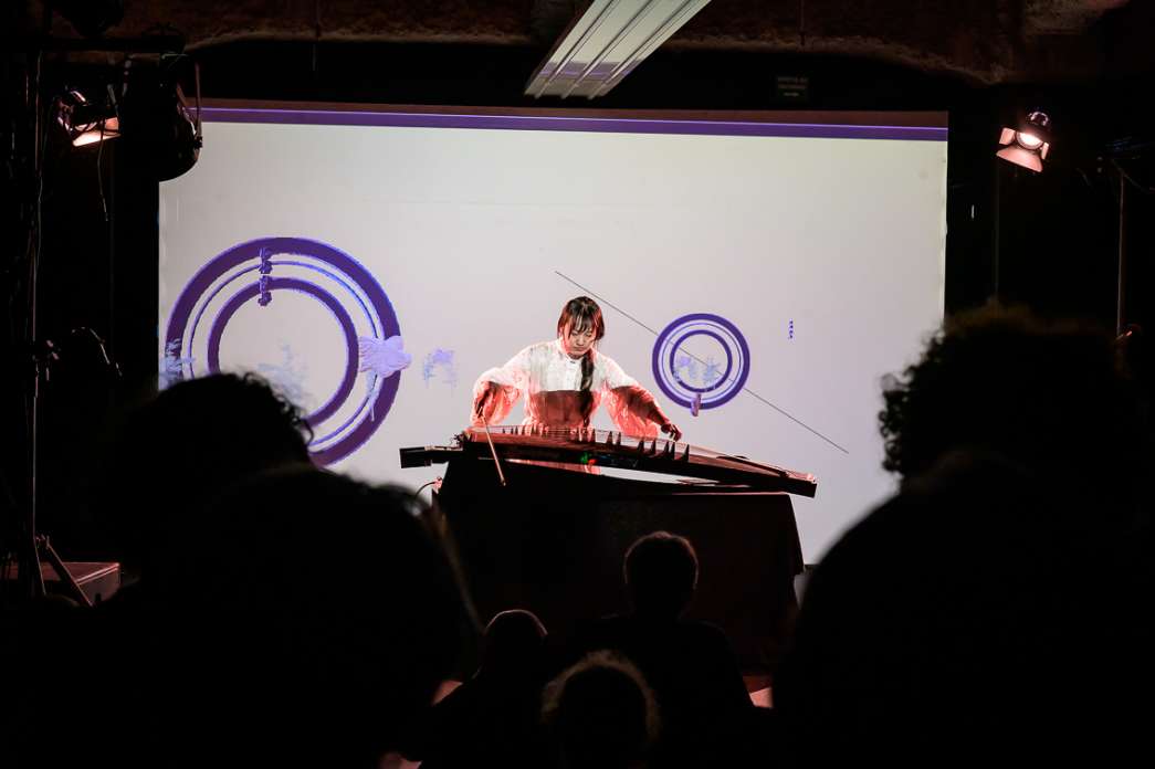 Yellow Wasabi, Goldfish robot in bamboo sea. INACT Festival des Arts Mutants 2025, Amalgame.