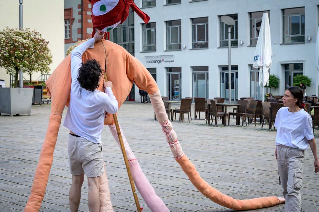 Gr&eacute;goire Chaudron, Alice Jouan, Rapport d'&eacute;chelle / Ma&szlig;stabsverh&auml;ltnis. INACT Festival des Arts Mutants 2025, Amalgame.