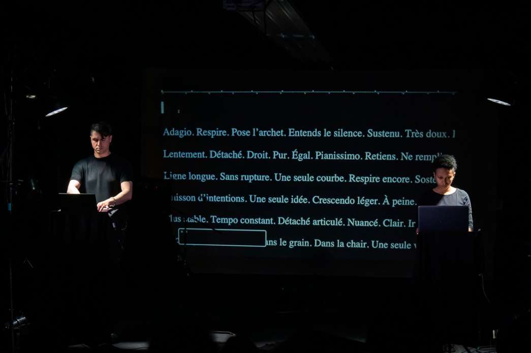 Helena Kanczinger, Alexis Tedde, R&eacute;sonnance Dissonante. INACT Festival des Arts Mutants 2025, Amalgame.