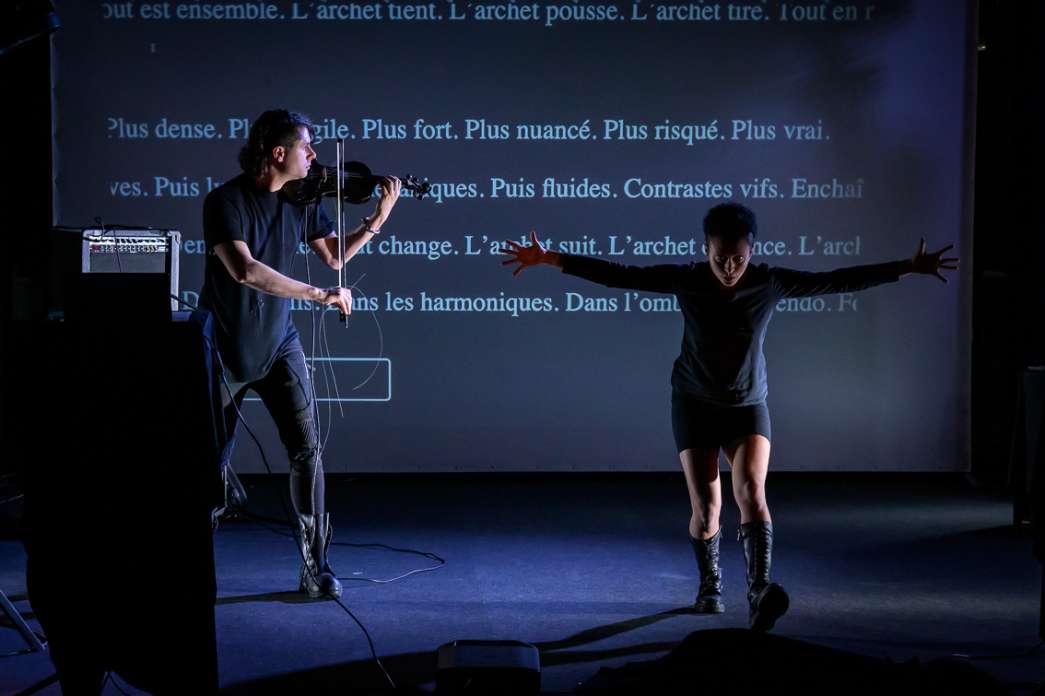 Helena Kanczinger, Alexis Tedde, R&eacute;sonnance Dissonante. INACT Festival des Arts Mutants 2025, Amalgame.