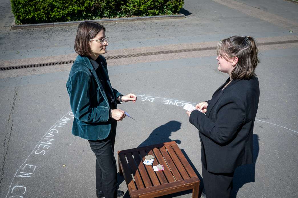 Margaux Moritz, Eva Prusiewicz, Zone de cr&eacute;ation d'amalgame. INACT Festival des Arts Mutants 2025, Amalgame.