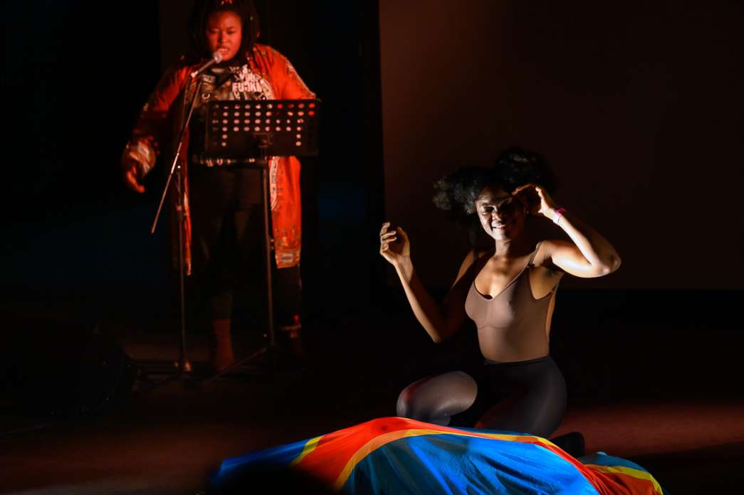 Falonne Mambu, Sarah Solo, Orakle Ngoy, Et Si... INACT Festival des Arts Mutants 2024, Co-modification.