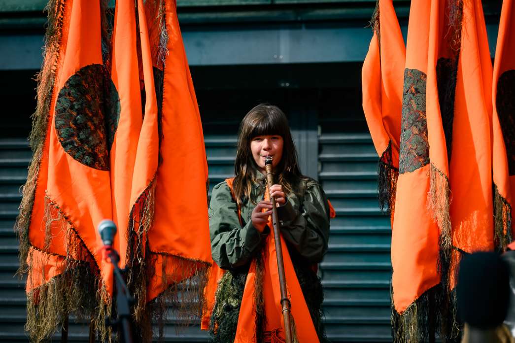 Porte Renaud (d&eacute;dale), Jusqu'&agrave; quand pourra le monde (Andrias Scheuchzeri). INACT Festival des Arts Mutants 2024, Co-modification.