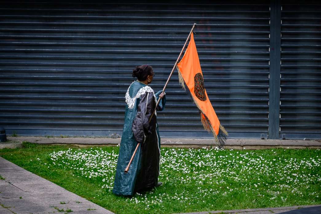 Porte Renaud (d&eacute;dale), Jusqu'&agrave; quand pourra le monde (Andrias Scheuchzeri). INACT Festival des Arts Mutants 2024, Co-modification.