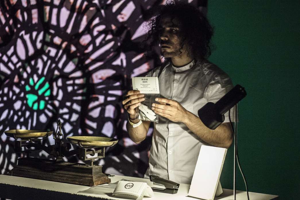 Behind the text, Ouissem Moalla, INACT 2019. Photo : Patrick Lambin