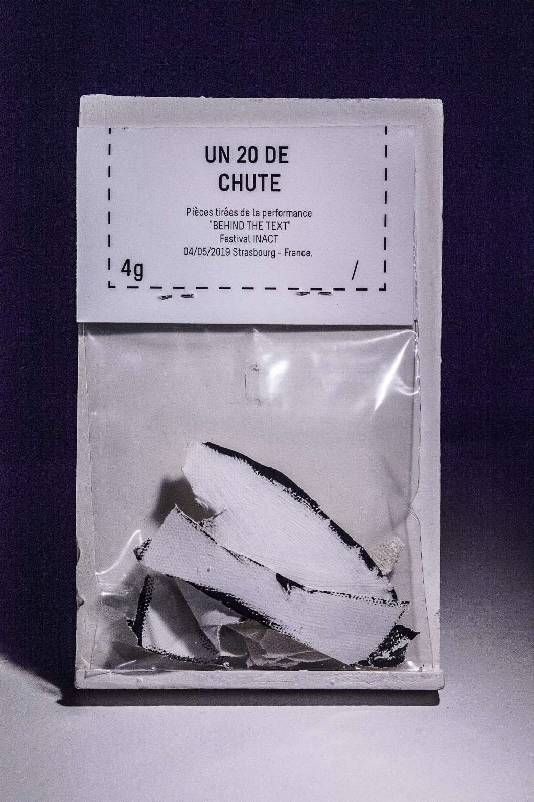 Behind the text, Ouissem Moalla, INACT 2019. Photo : Patrick Lambin