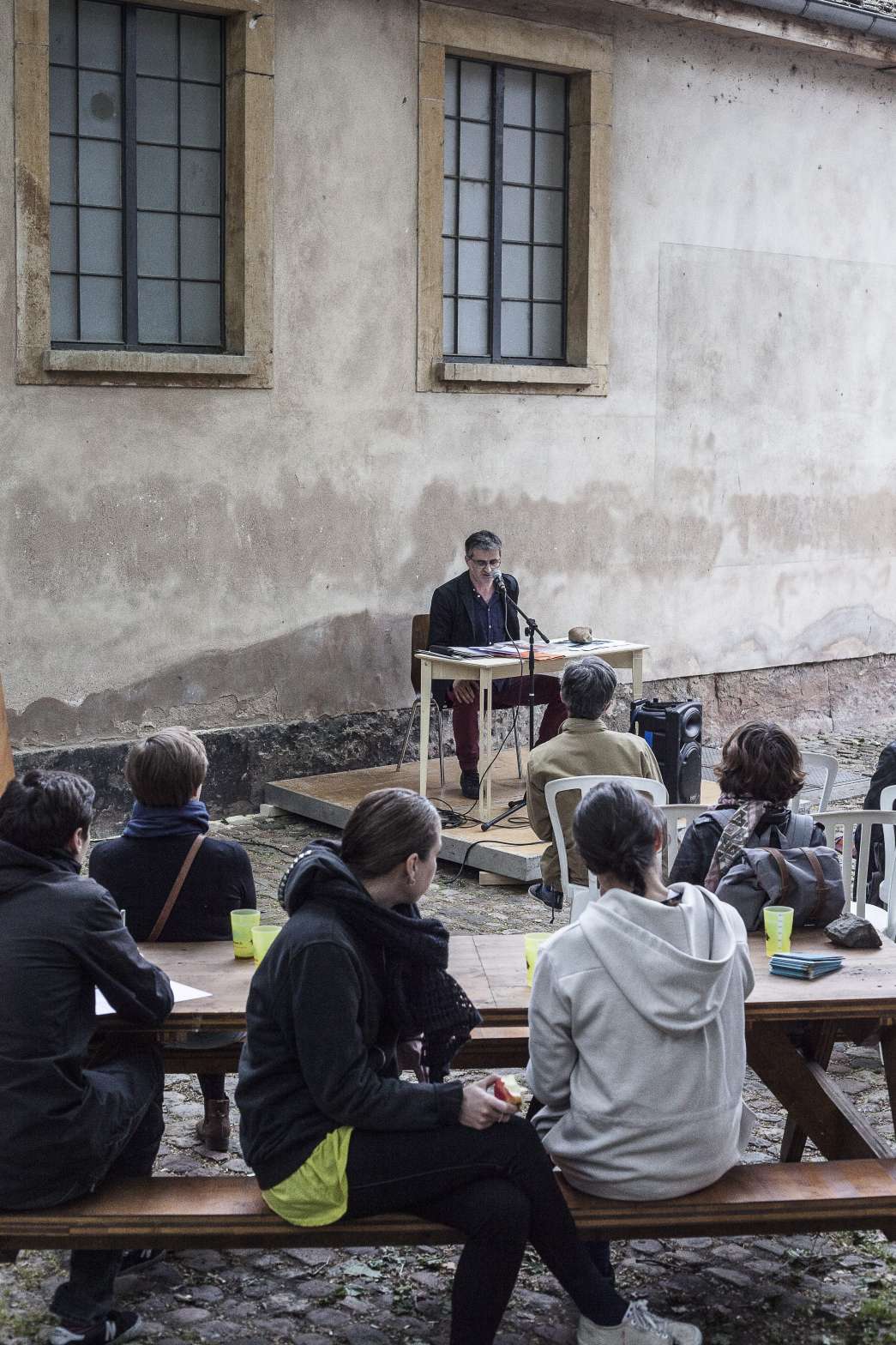 L'art peut-il inviter chacune et chacun à peser sur l'espace public ? Le cas des œuvres prenant la forme de protocoles, Jacques Rivet, INACT 2019. Photo : Patrick Lambin