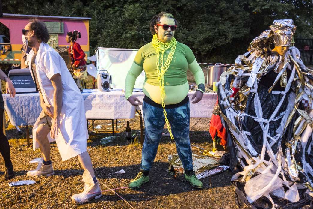 Légende : Festin Pressé, Super Banquet, INACT 2018. Photo : Patrick Lambin.