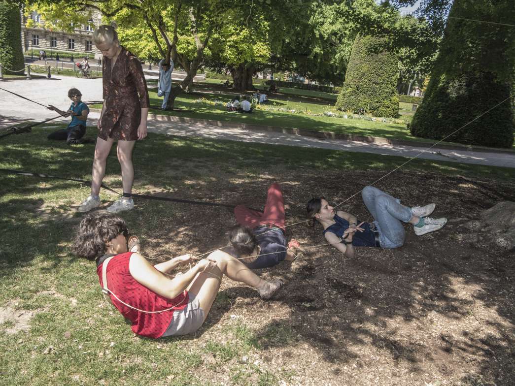 Légende : Humanimals, Laura Corcuera, INACT 2018. Photo : Patrick Lambin.