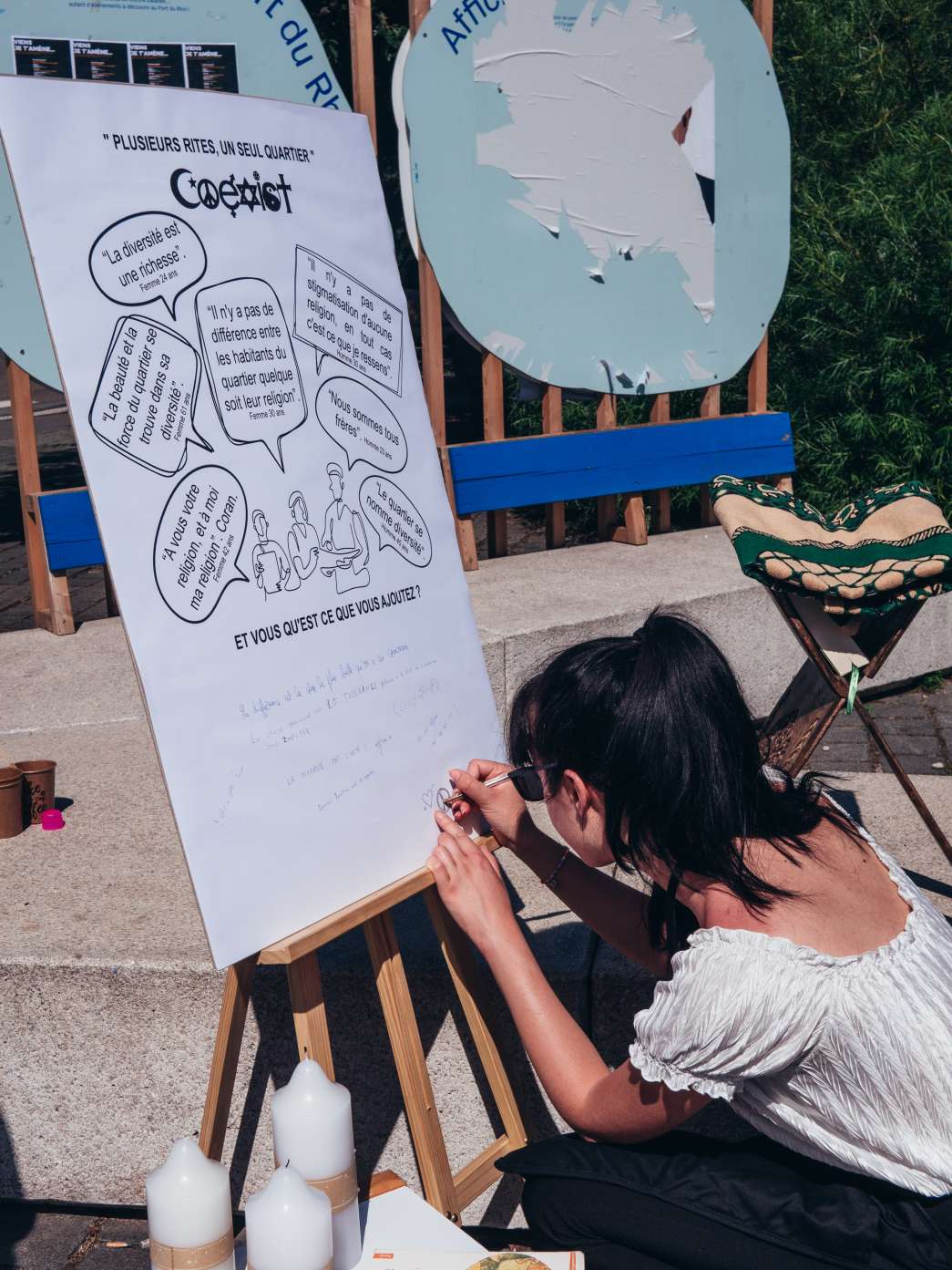 Performances d'&eacute;tudiants de l'ENSAS, fete du quartier, inact22